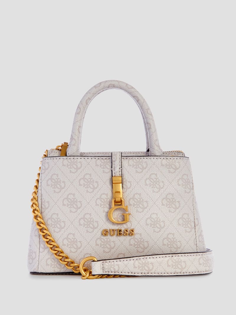 Guess James Quattro G Mini Satchel - Dove Logo