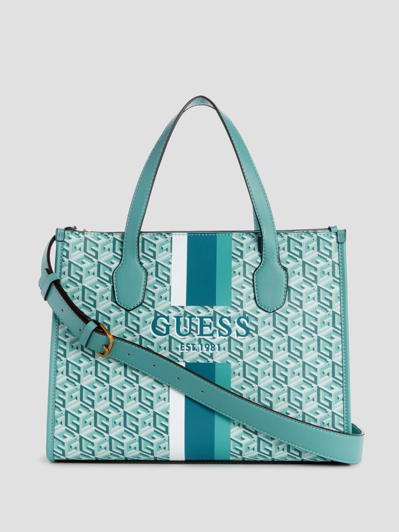 Guess Silvana G Cube Tote - Trinidad Indigo Wash