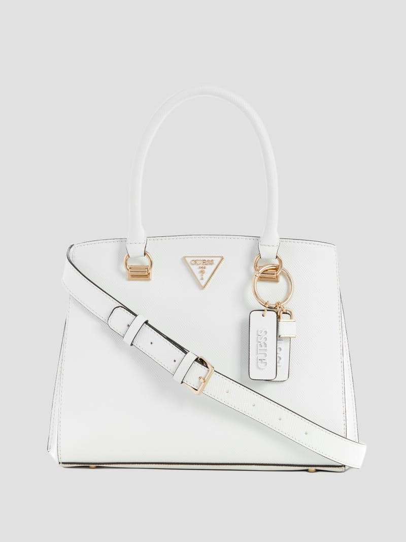 Guess Noelle Girlfriend Satchel - White Multi