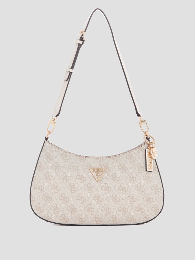 Guess Noelle Quattro G Shoulder Bag - Dove Logo