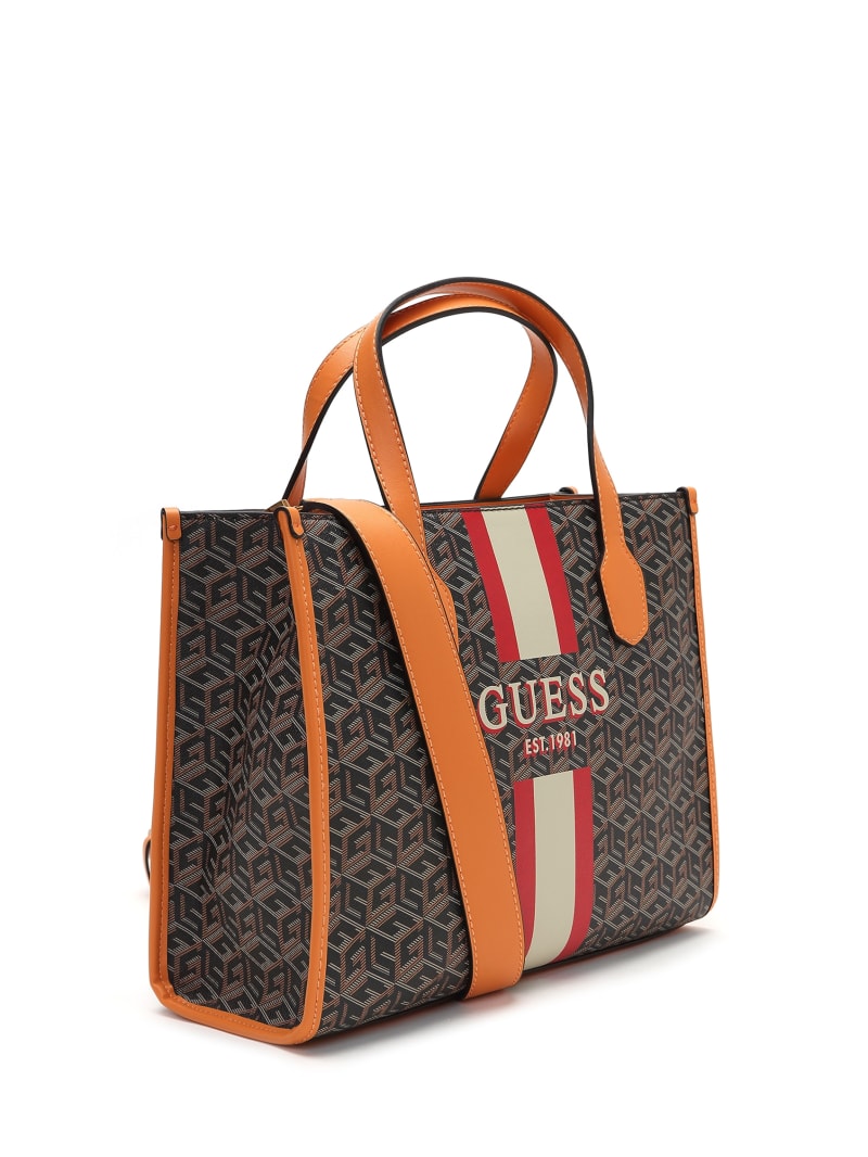 Guess Silvana G Cube Tote - Black Gold