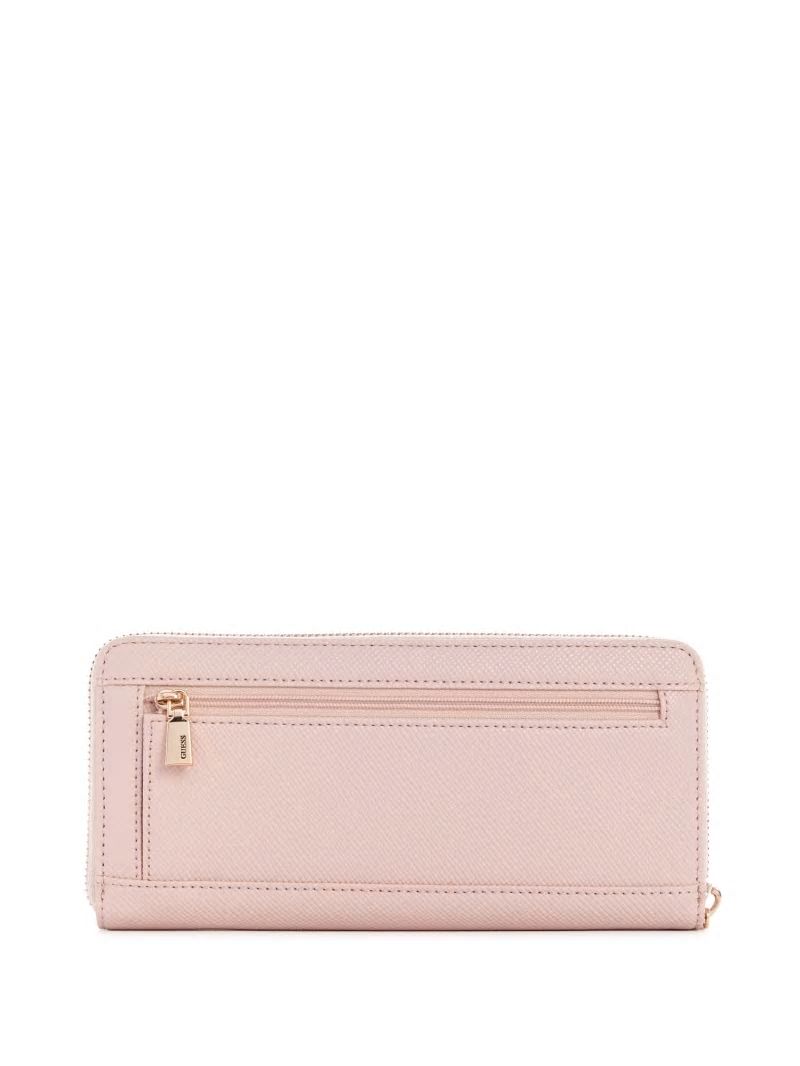 Guess Laurel Large Zip-Around Wallet - Light Rose