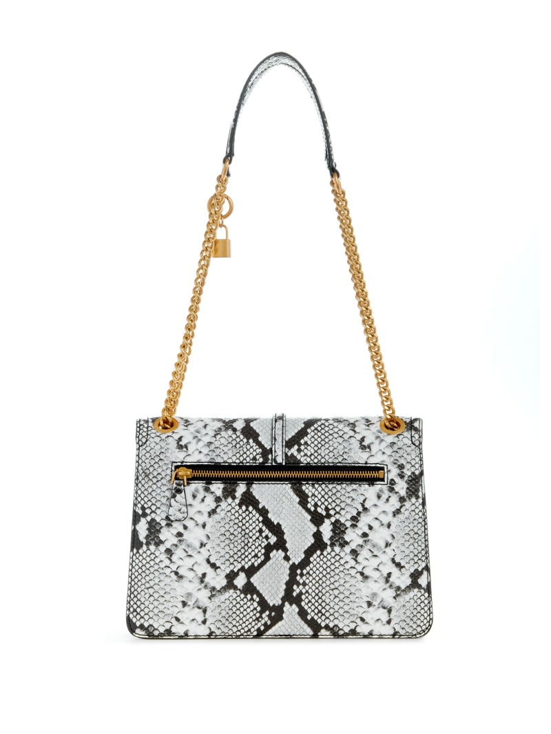 Guess James Python Convertible Bag - White