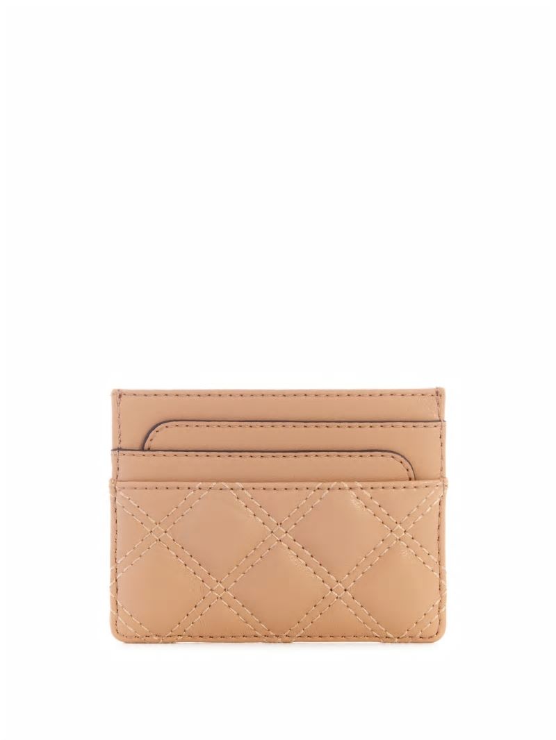 Guess Giully Quilted Card Holder - Beige