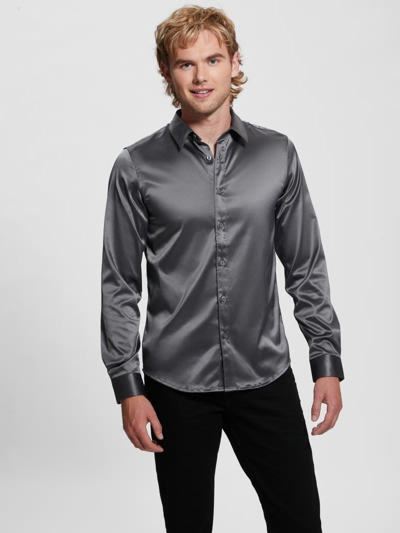 Guess Long-Sleeve Regal Shirt - Magnetic Multi