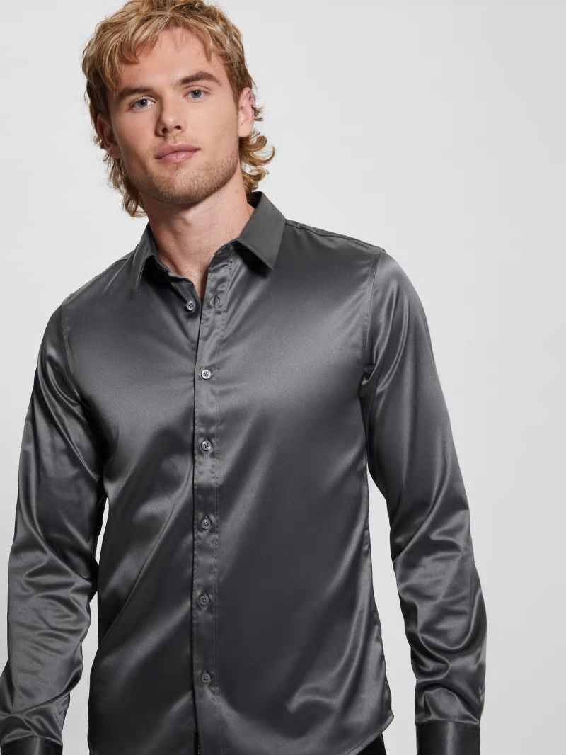 Guess Long-Sleeve Regal Shirt - Magnetic Multi