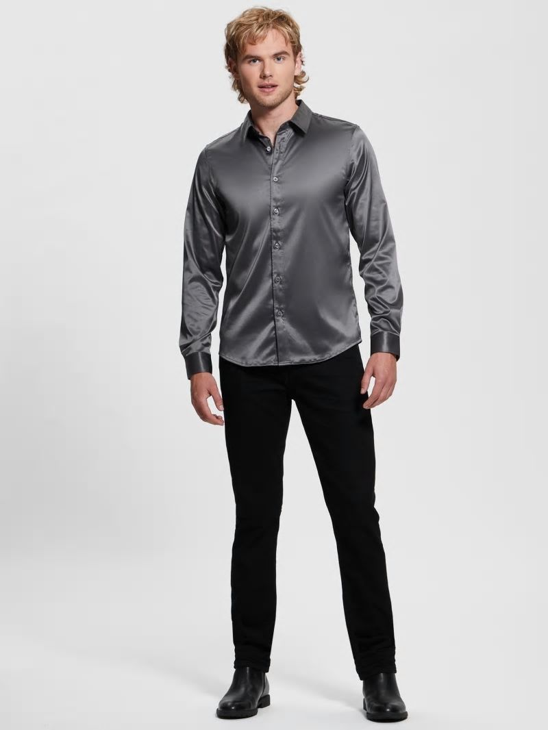 Guess Long-Sleeve Regal Shirt - Magnetic Multi