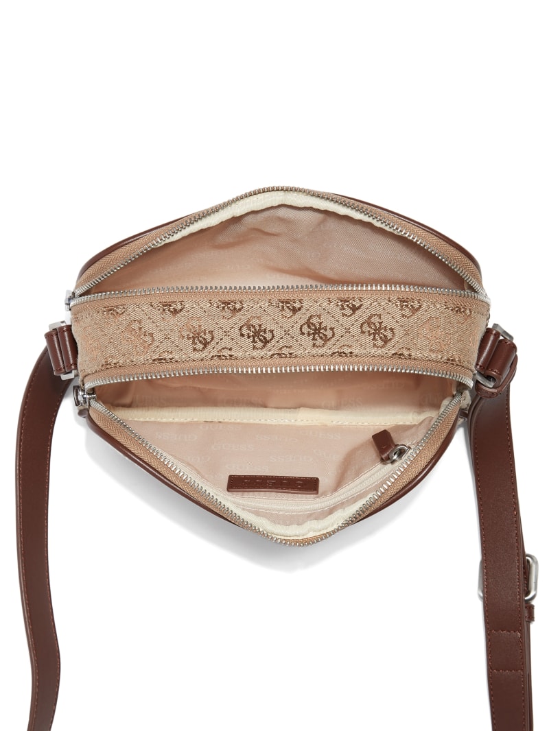 Guess Vezzola Jacquard Camera Bag - Bamboo