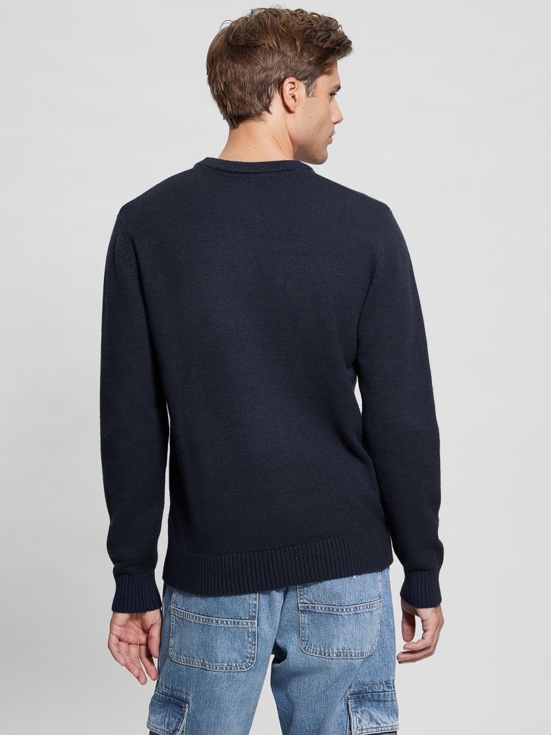 Guess Eco Liam Bear Sweater - Bleu éLéGant