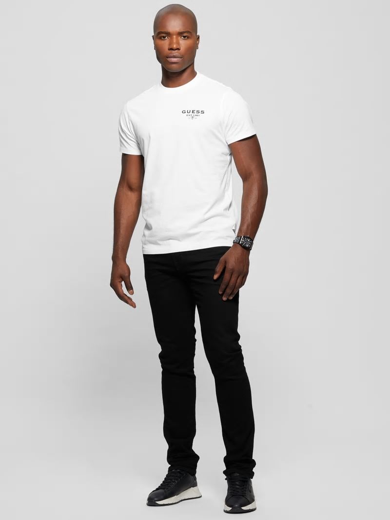 Guess Eco Signature Tee - Pure White