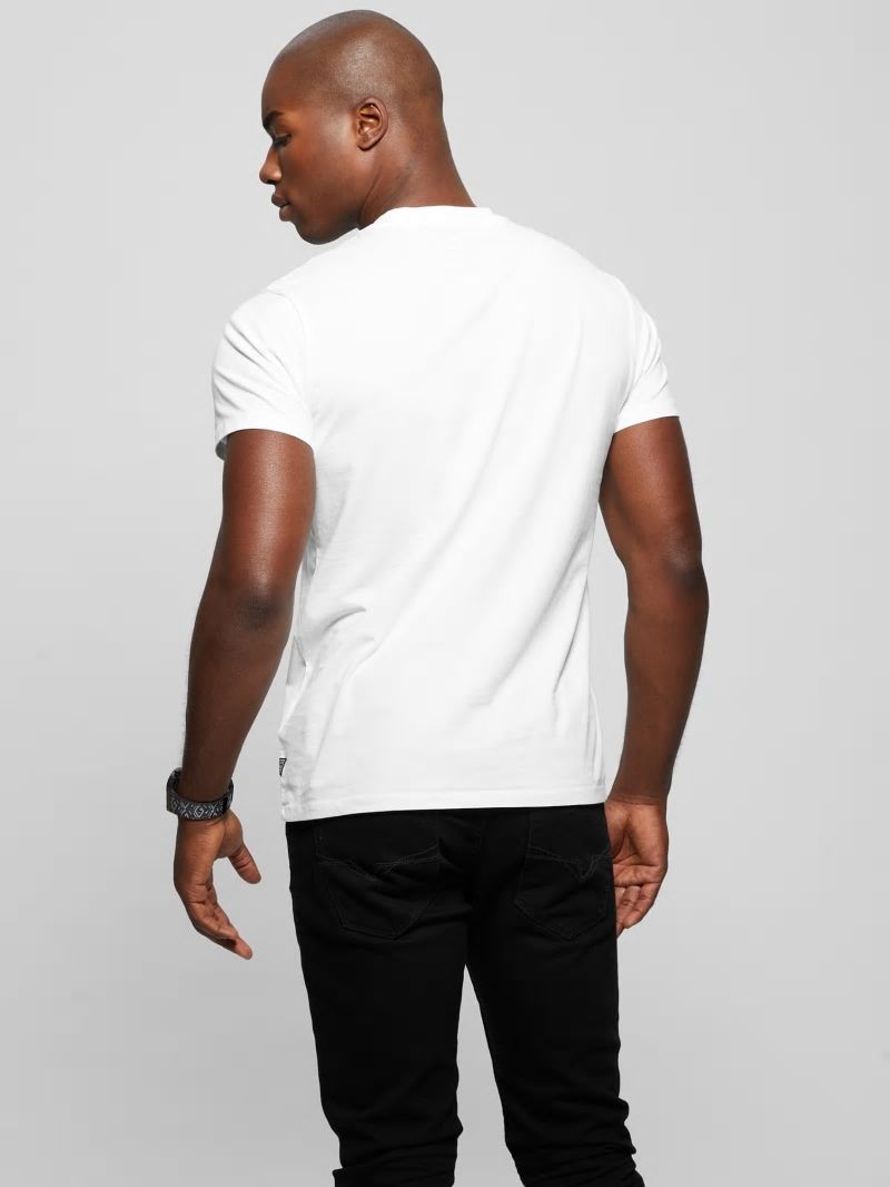 Guess Eco Signature Tee - Pure White