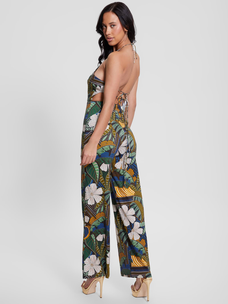 Guess Eco Lori Open-Back Jumpsuit - Tropical Traveler