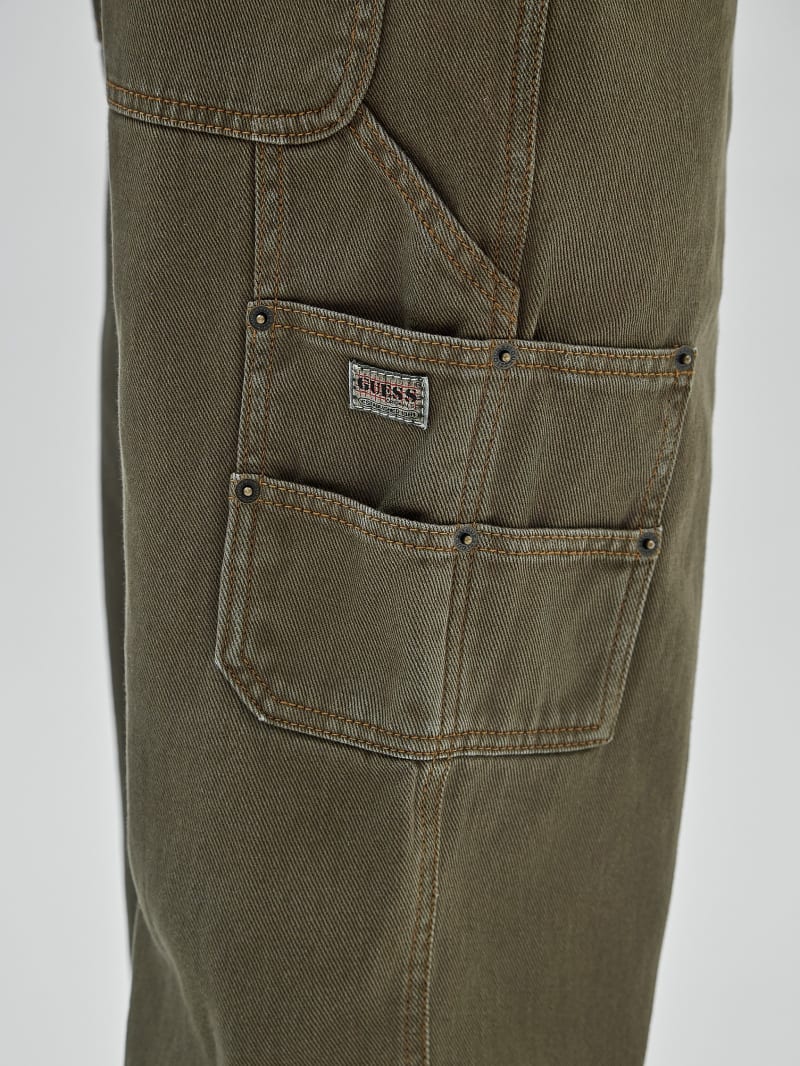 Guess GUESS Originals Overdyed Carpenter Jeans - Originals Vintage Green