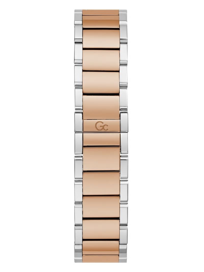 Guess Gc Rose Gold and Silver-Tone Crystal Analog Watch - Rose Gold