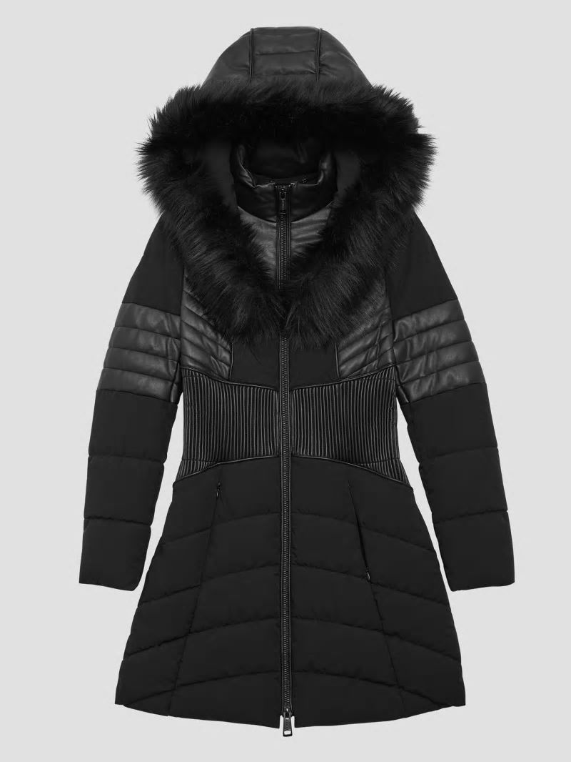 Guess Eco Oxana Quilted Jacket - Black