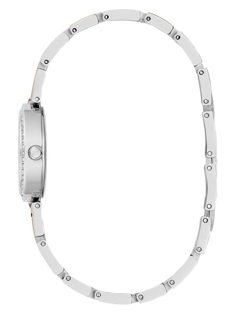 Guess Two-Tone Analog Watch - Silver