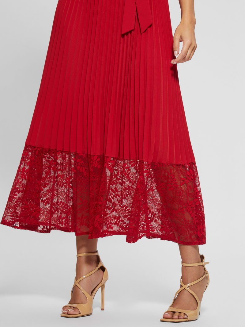 Guess Eco Tiana Off-the-Shoulder Dress - Chili Red