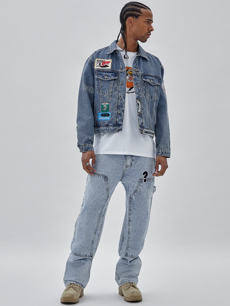 Guess GUESS Originals x Market Trucker Jacket - Go Market Medium Wash