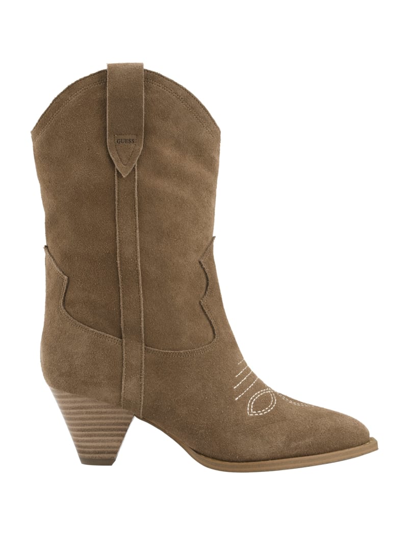 Guess Odilia Cowboy Boots - Medium Brown