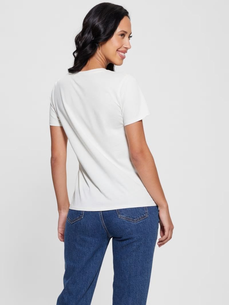 Guess J'Adore Easy Tee - Cream White