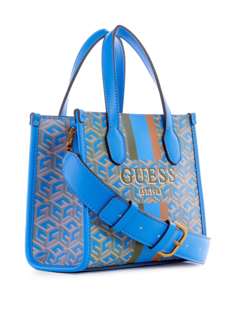 Guess Silvana Mini Totes - Aquatic Logo