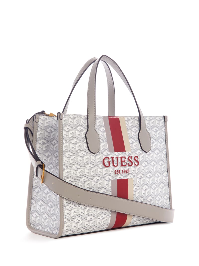 Guess Silvana G Cube Tote - Steel