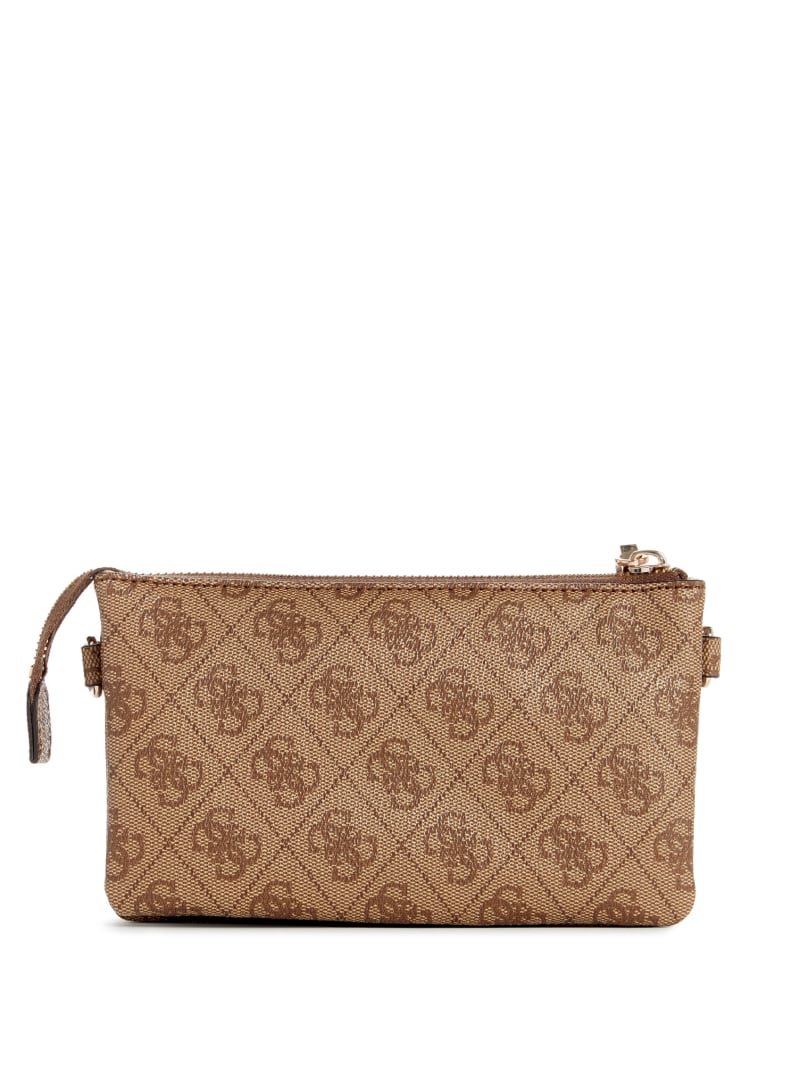 Guess Latona Quattro G Mini Crossbody - Latte Logo