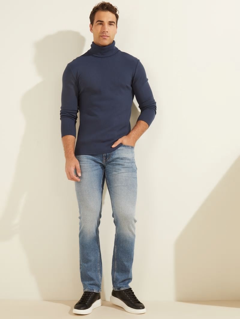 Guess Mateo Turtleneck Tee - Silk Blue