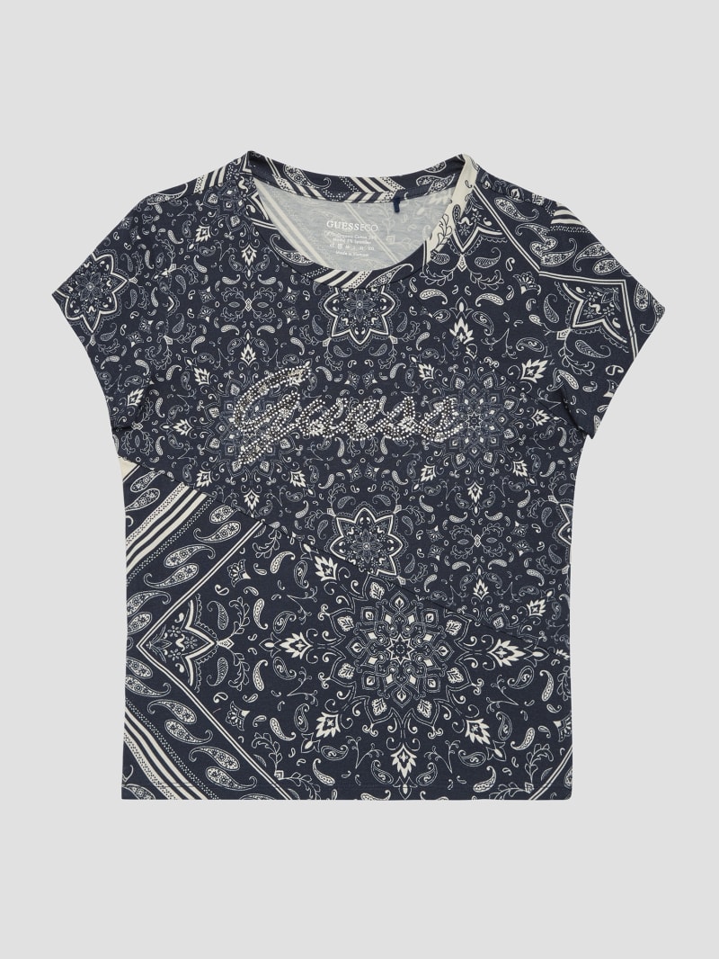 Guess Eco Mixed Bandana Signature Tee - Sashiko Bandana Sister Pr