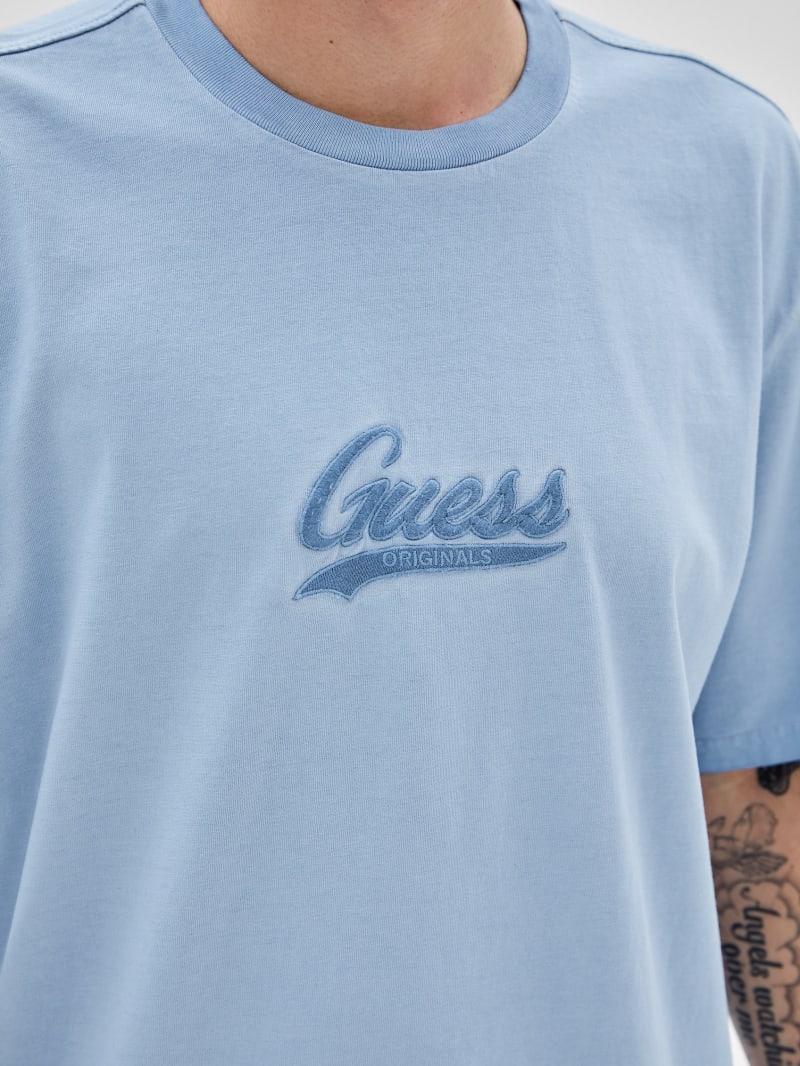 Guess GUESS Originals Icon Logo Tee - Faint Blue Multi