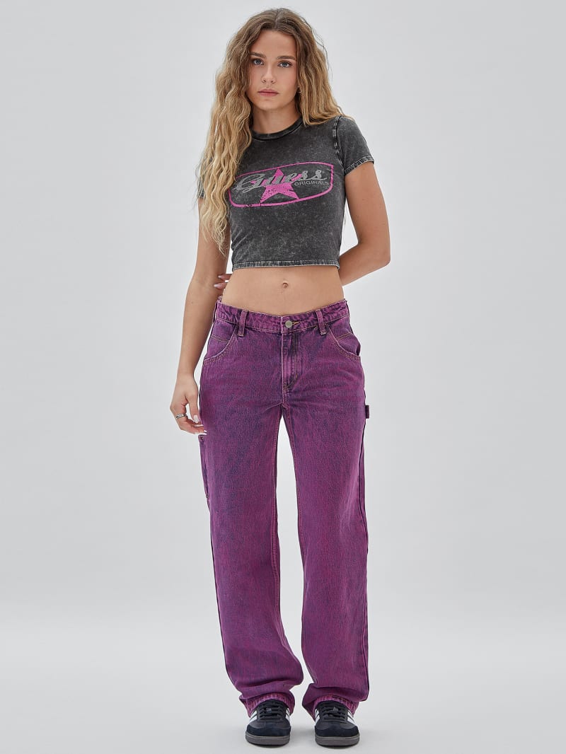 Guess GUESS Originals Kit Carpenter Jeans - Go Acid Fuchsia