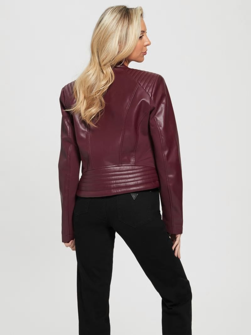 Guess Fiammetta Moto Jacket - Mystic Wine