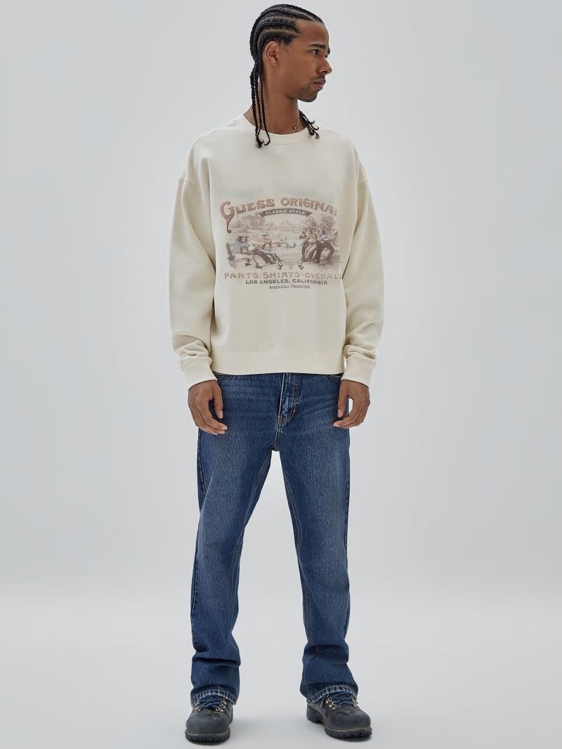 Guess GUESS Originals Warranted Fleece Sweater - Sandy Shore