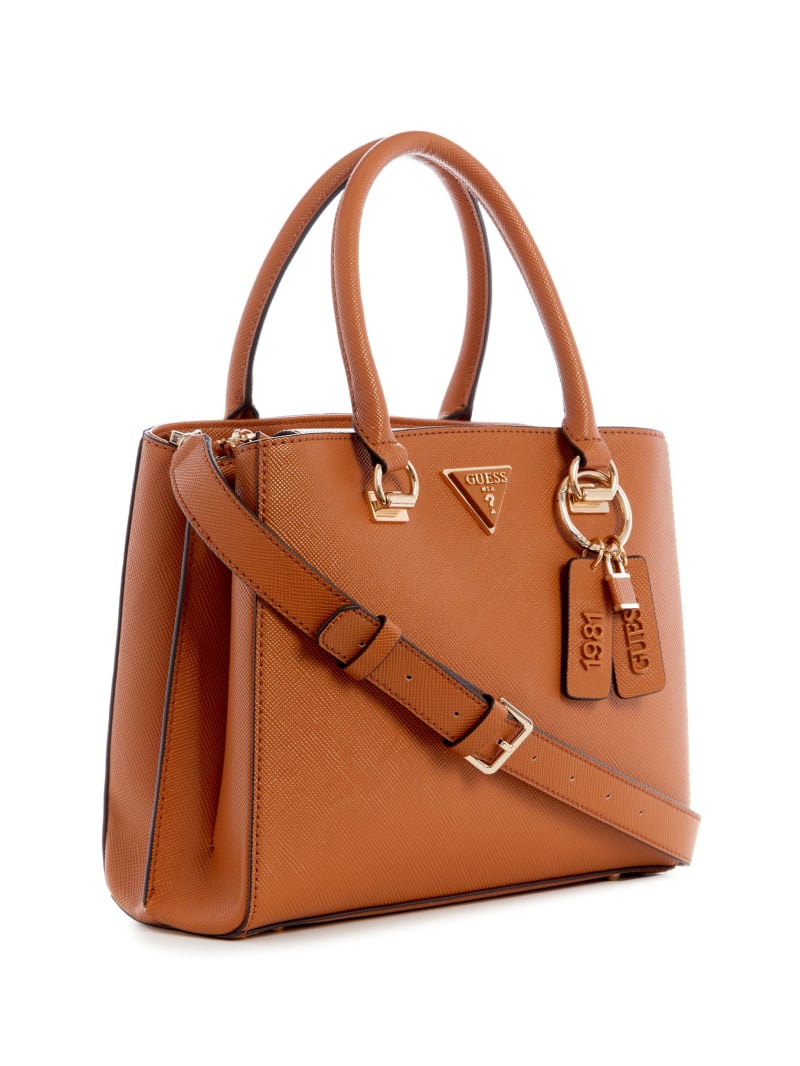 Guess Noelle Girlfriend Satchel - Light Cognac