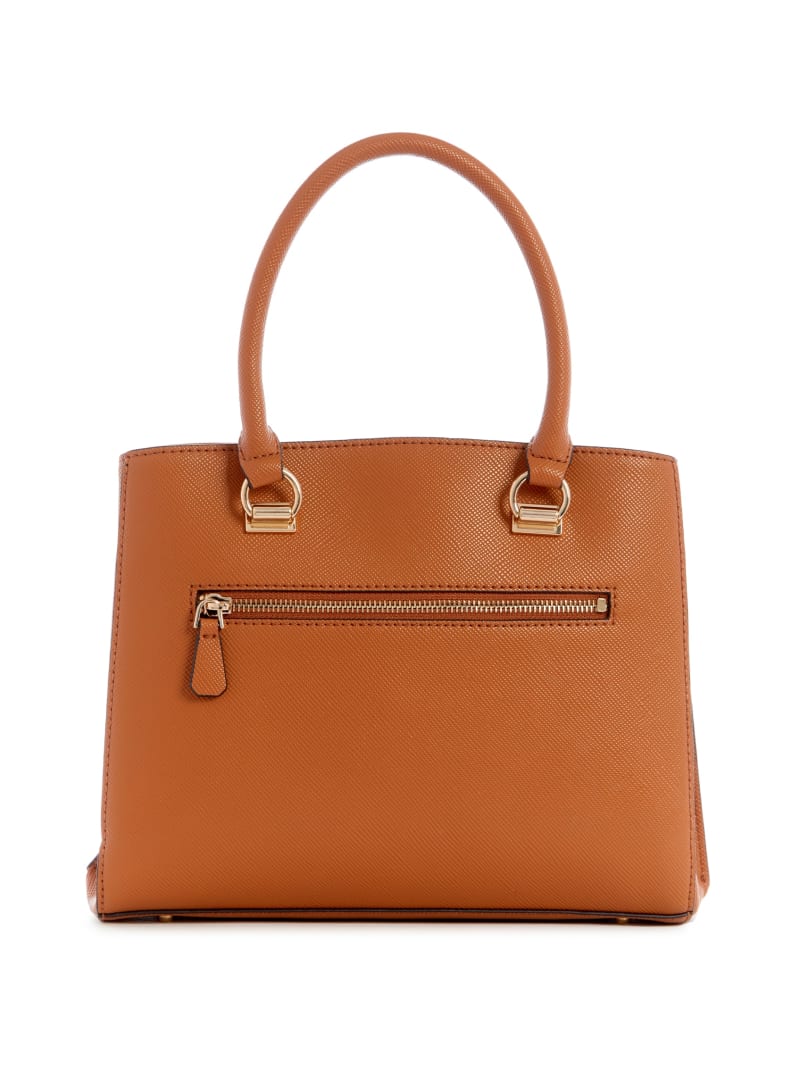 Guess Noelle Girlfriend Satchel - Light Cognac