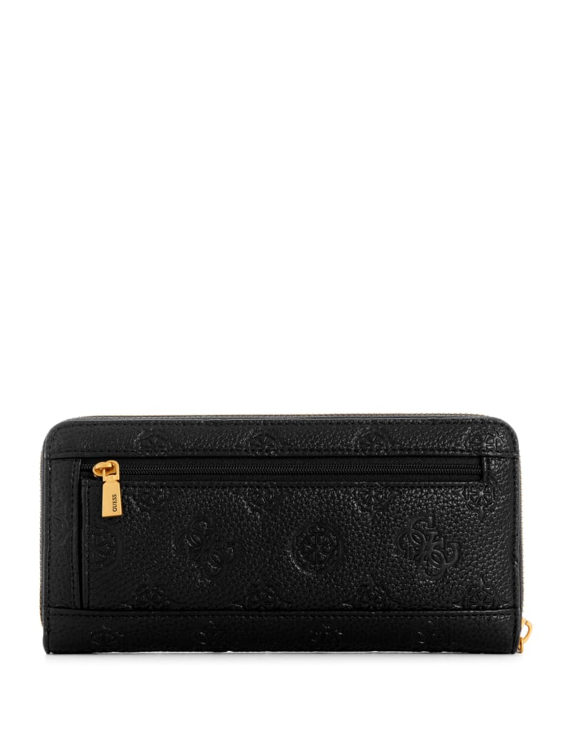 Guess Izzy Peony Large Zip-Around Wallet - Blossom