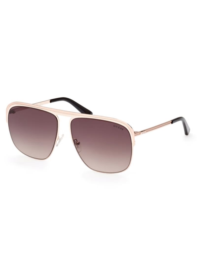 Guess Metal Aviator Sunglasses - Tortoise