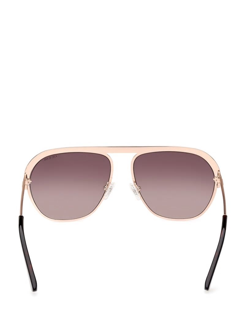 Guess Metal Aviator Sunglasses - Tortoise