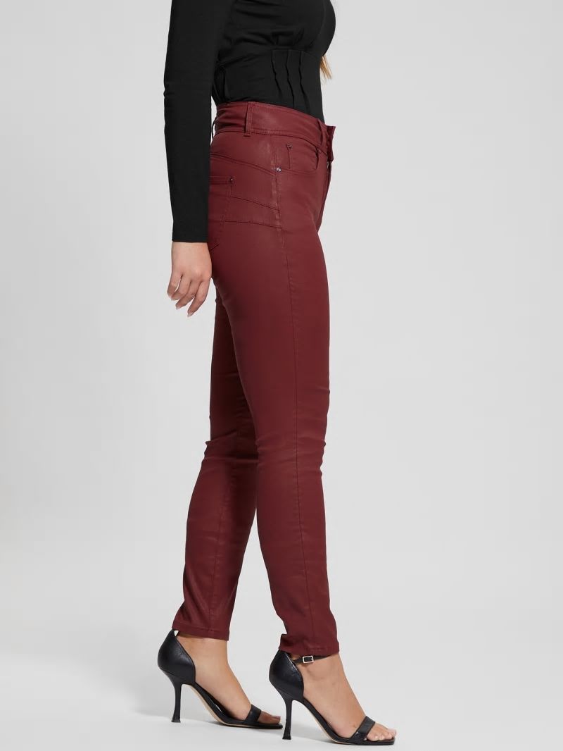 Guess Shape Up High-Rise Skinny Jeans - Harrogate Tahiti Red