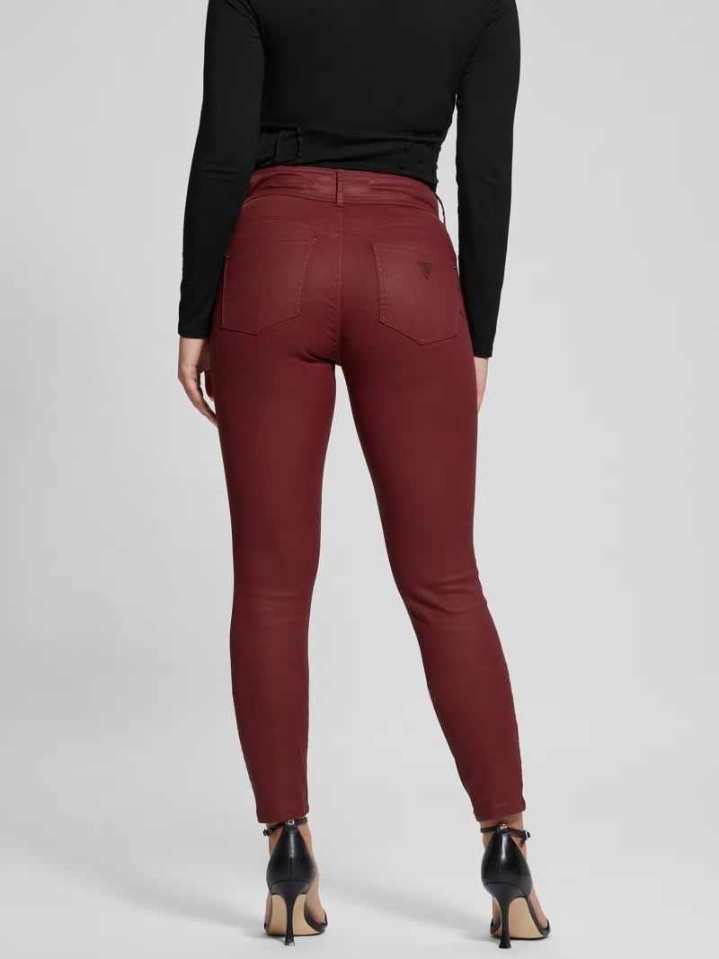 Guess Shape Up High-Rise Skinny Jeans - Harrogate Tahiti Red