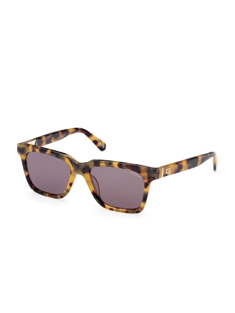 Guess Plastic Square Sunglasses - 53n Tort