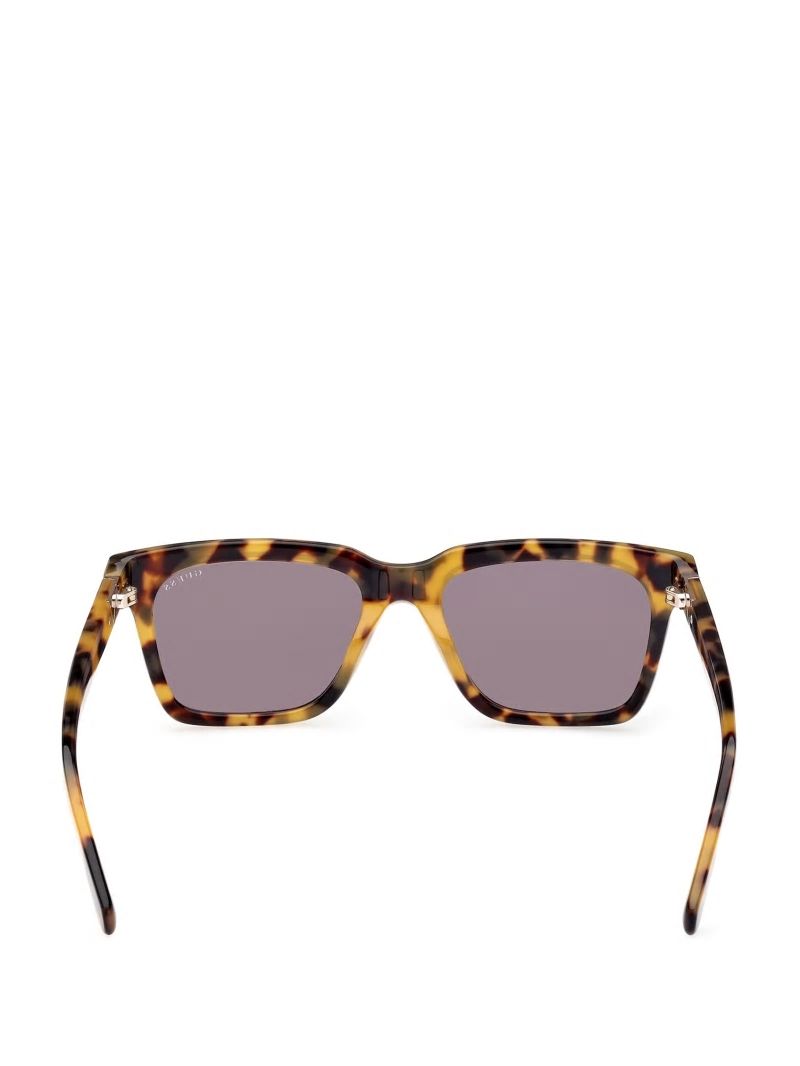 Guess Plastic Square Sunglasses - 53n Tort