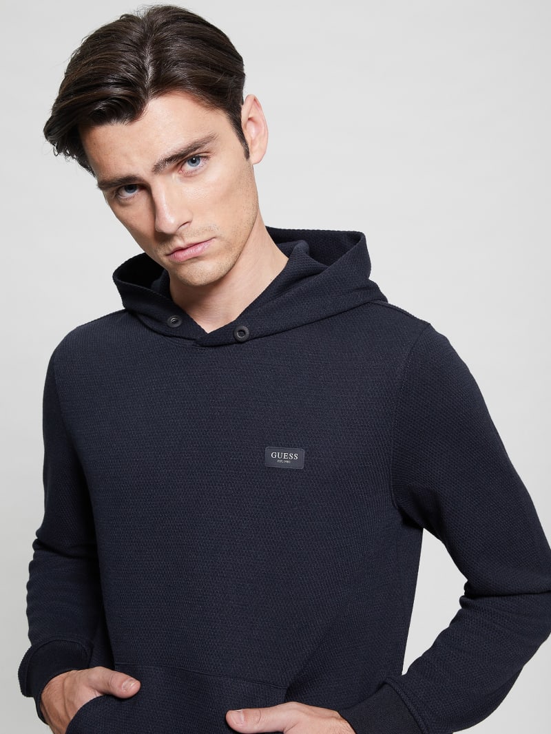 Guess Eco Tech Stretch Hoodie - Bleu éLéGant