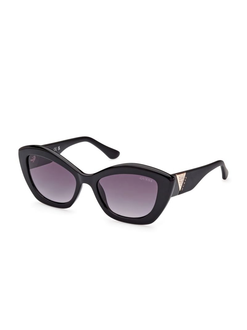 Guess Plastic Cat-Eye Sunglasses - Silver