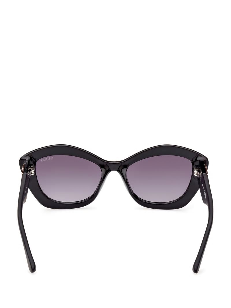 Guess Plastic Cat-Eye Sunglasses - Silver