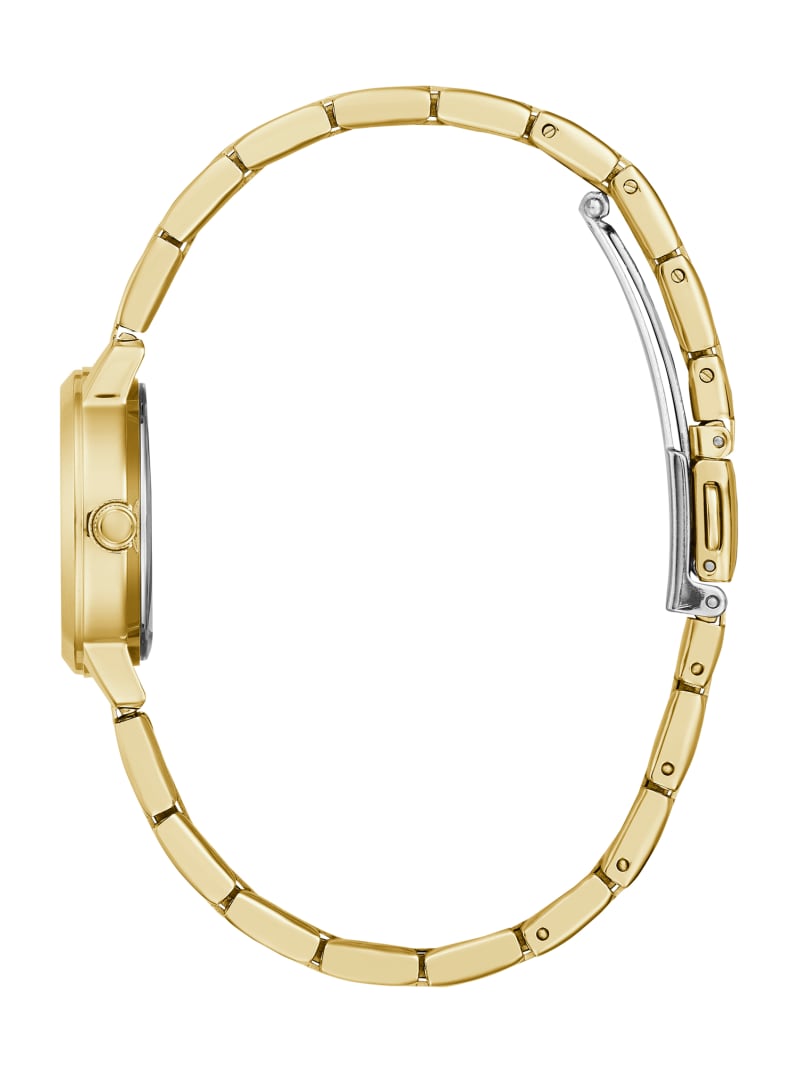 Guess Gold-Tone Diamond Analog Watch - Gold