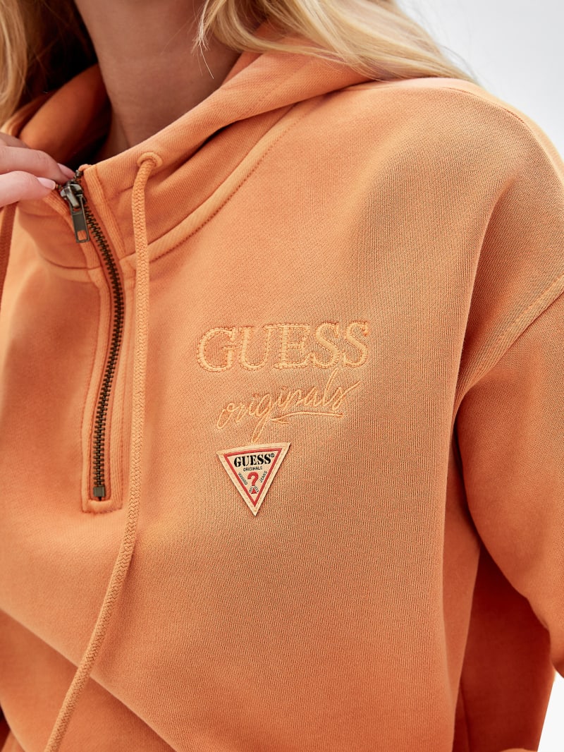 Guess GUESS Originals Logo Hoodie - Real Orange Multi