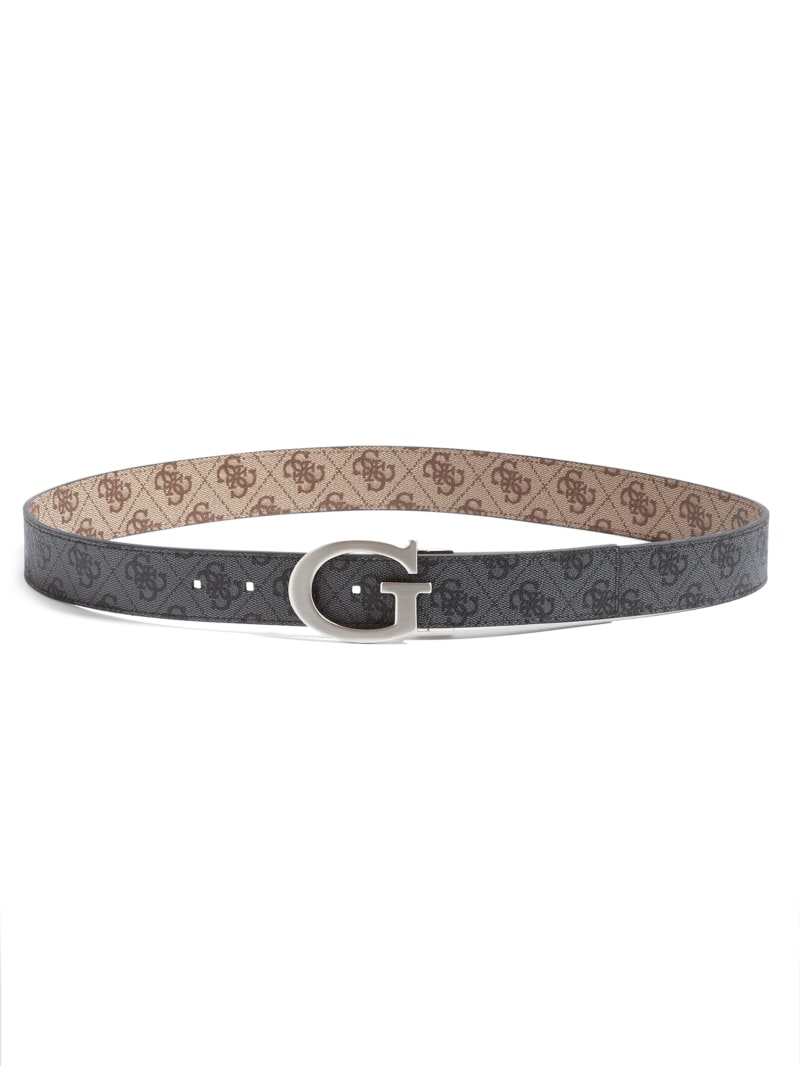 Guess Reversible Logo Belt - Brown/Black