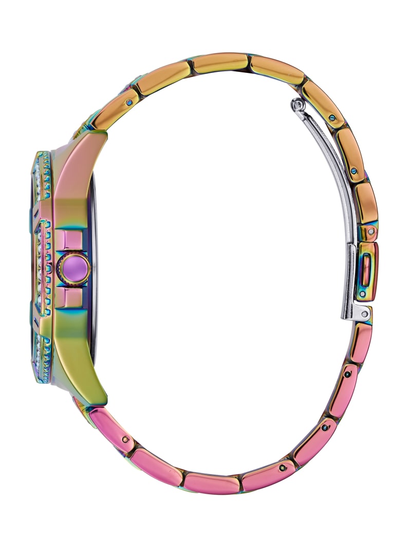 Guess Iridescent Crystal Multifunction Watch - Multi