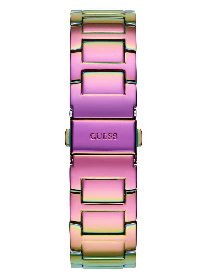 Guess Iridescent Crystal Multifunction Watch - Multi